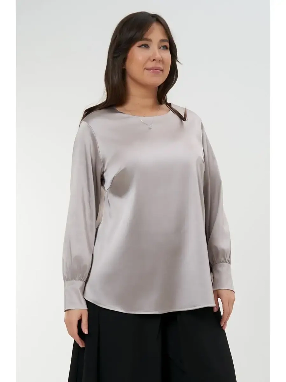Блузка атласная
