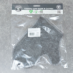 Рукавица для бани серая тм "Бацькина баня"