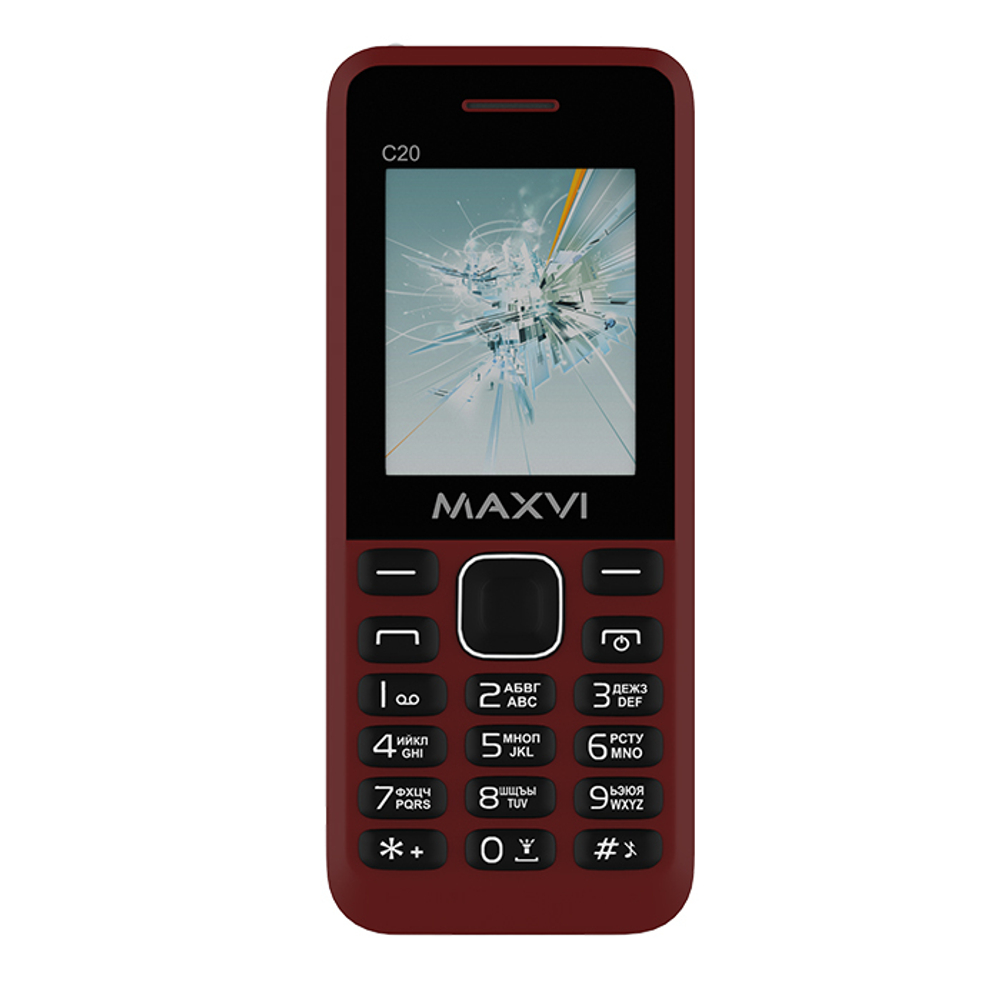 Сотовый телефон Maxvi C20 Wine-Red