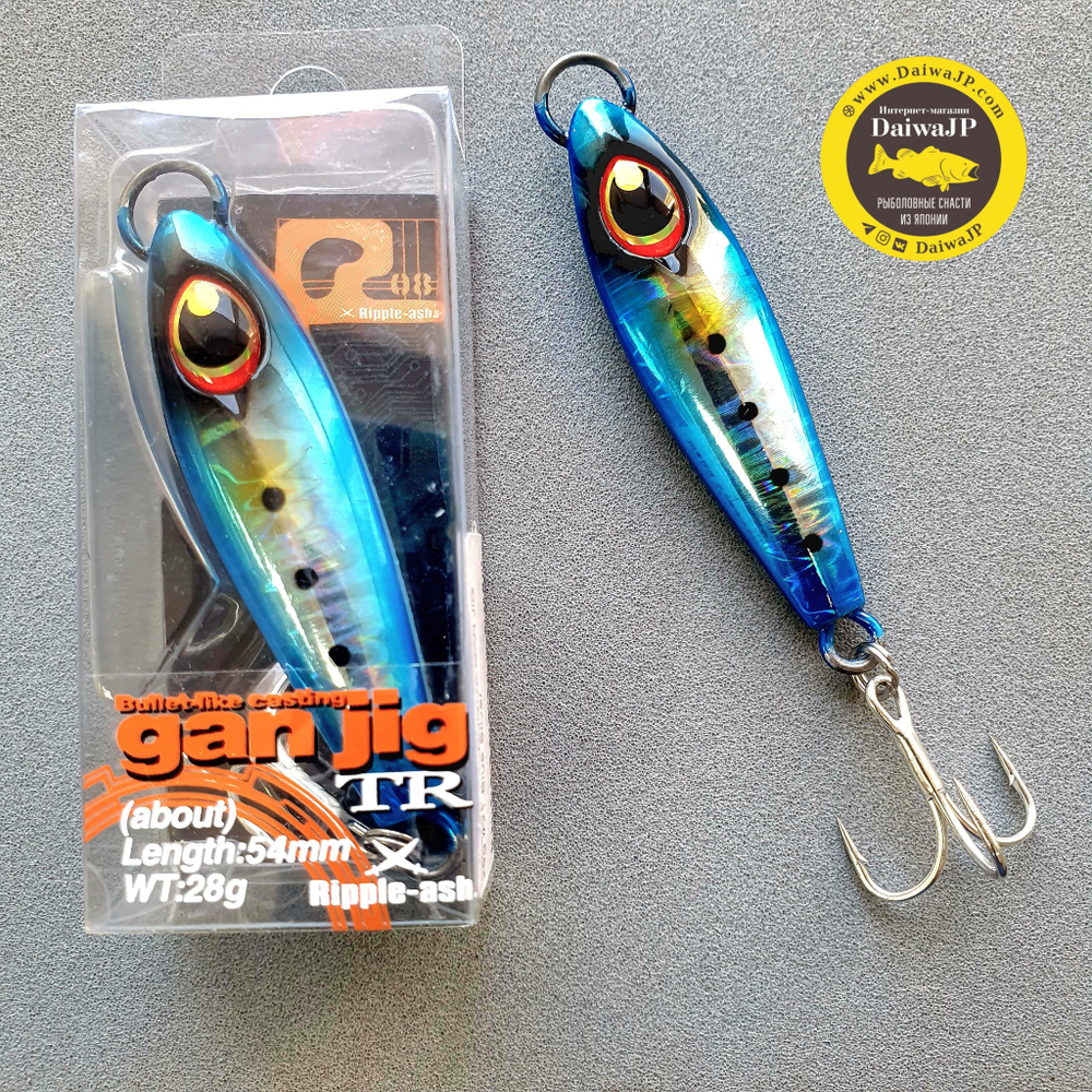 Пилькер TSURUGIYA GAN JIG 28g Blue Silver