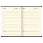 Ежедневник недатированный А5 138х213 мм BRAUBERG "Nebula", под кожу, застежка, 160 л., черный, 116235