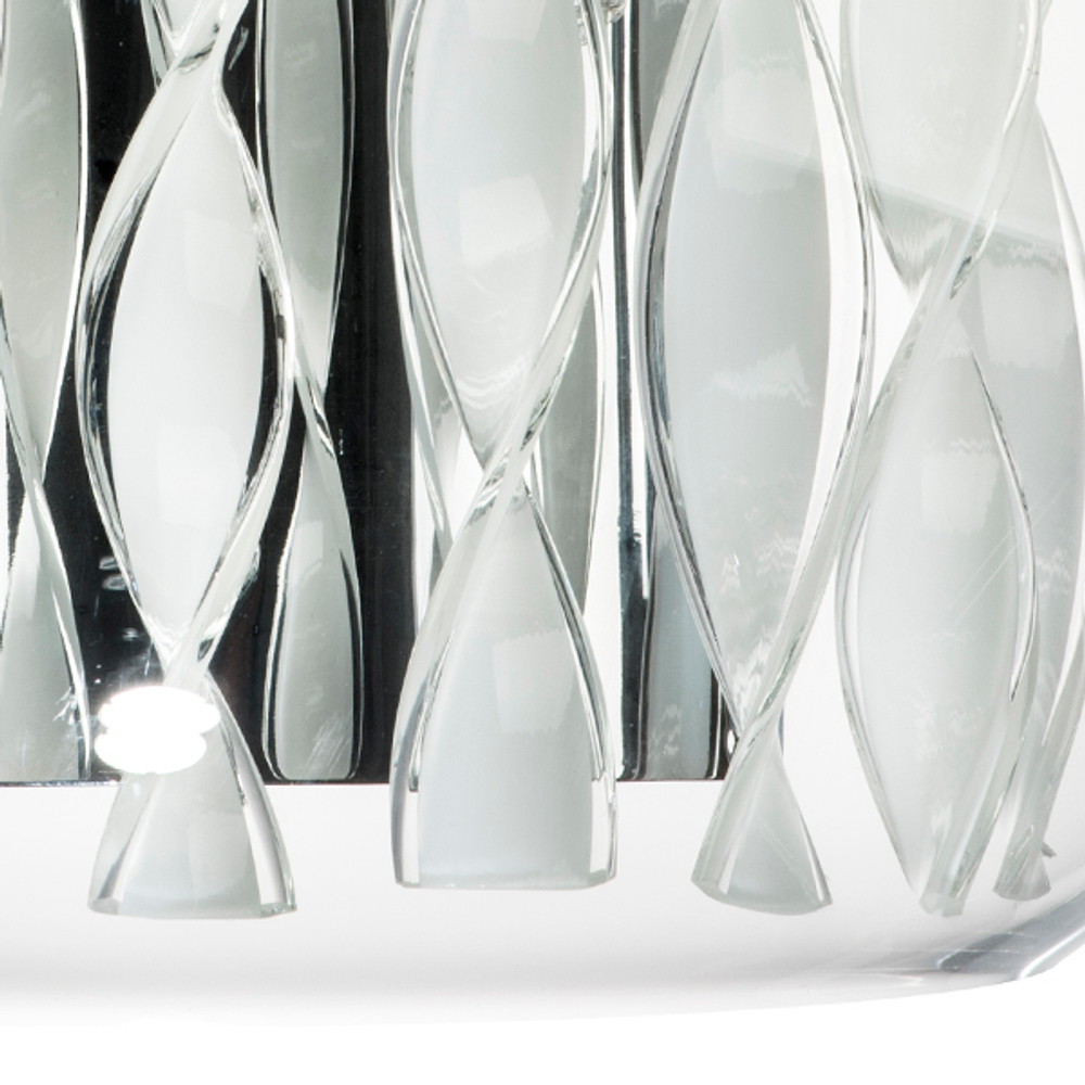 752634 Бра ACQUARIO 3х20W G4 12V ХРОМ БЕЛ стекло