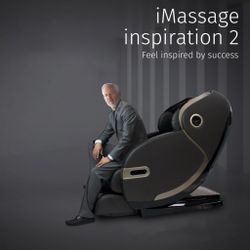 Массажное кресло iMassage Inspiration 2 коричневое, бежевое голубое
