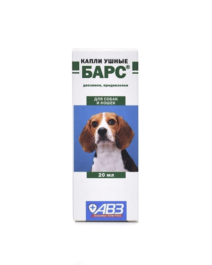 БАРС Капли ушные для лечения отодектоза у собак и кошек, 20 мл