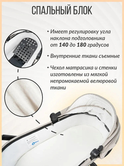 Детская коляска Farfello Liberty 3 в 1 Sand beige/Песочно-бежевый LBR-2