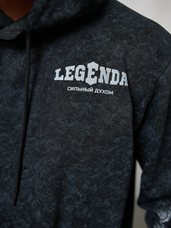 Толстовка демисезонная мужская Legenda Варяг чёрная
