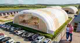 Конные манежи из надувных ангаров: современное решение для круглогодичных тренировок