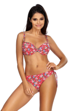 Раздельный пуш-ап купальник со съемной декоративной бретелью (Размер: 70C/36) (Цвет: разноцветный)