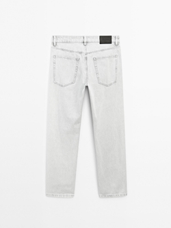 Massimo Dutti Джинсы свободного кроя, антрацитово-серый