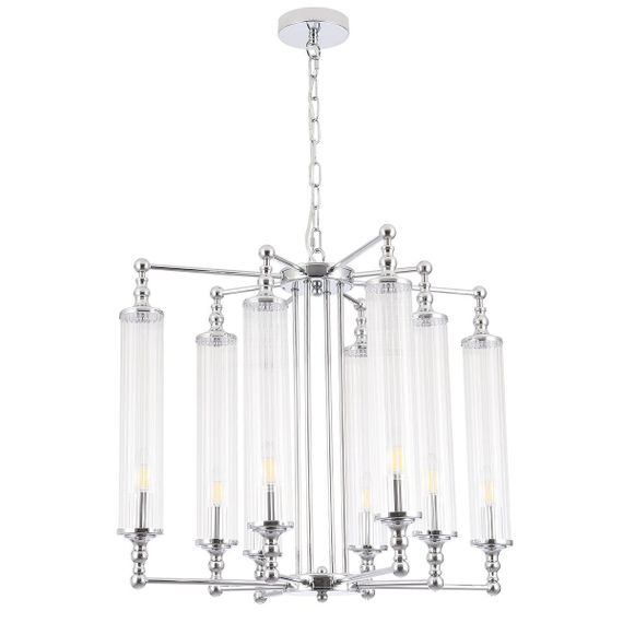 Подвесная люстра Crystal Lux Tomas SP8 D650 Chrome