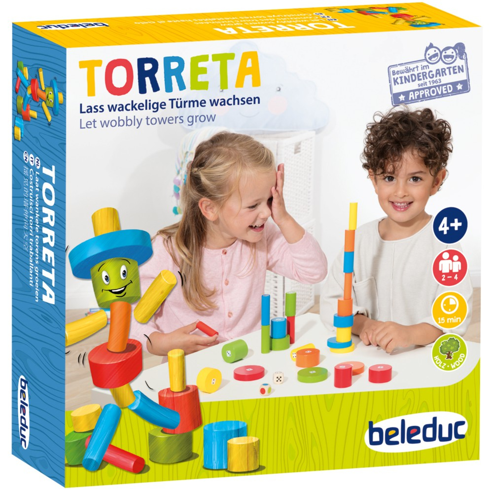 Beleduc - Игра ловкости Torreta Сборка башни из деревянных блоков 22451