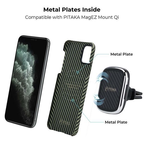 Чехол Pitaka MagEZ Case для Apple iPhone 11 Pro (Black/Yellow Twill)