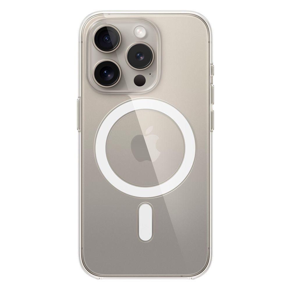 Прозрачный чехол с поддержкой MagSafe Apple Clear Case для iPhone 15 Pro
