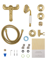 Смеситель для ванны с душем WONZON & WOGHAND STEAM, Брашированное золото (WW-88639008-BG)