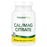 NaturesPlus, цитрат кальция и магния, 90 капсул