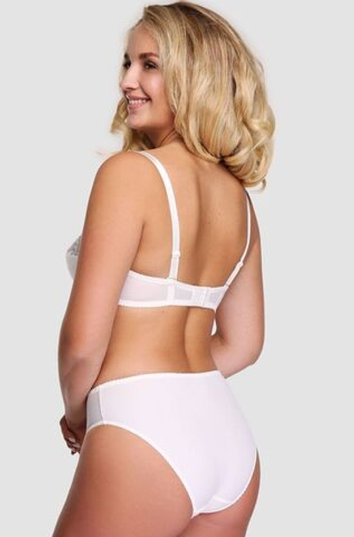 Бюстгальтер фасона балконет с уплотненными чашками на каркасах (Размер: 70C) (Цвет: молочный)