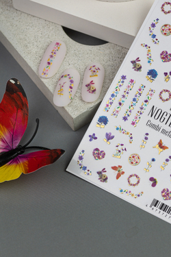 Nogtemoda Наклейки для ногтей Combi Metallic 081