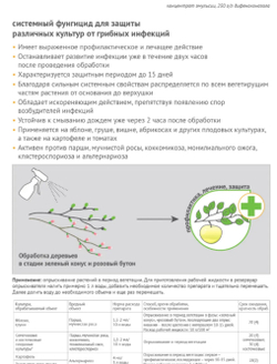 Раёк – системный фунгицид для защиты яблони, груши, сахарной и кормовой свеклы, картофеля и томатов от комплекса болезней.