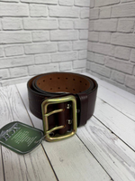 Ремень офицерский натуральная кожа/коричневый