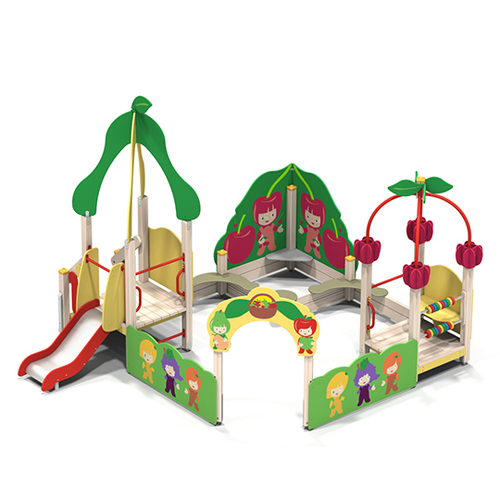 Песочный дворик с горкой «Фруктовый сад»