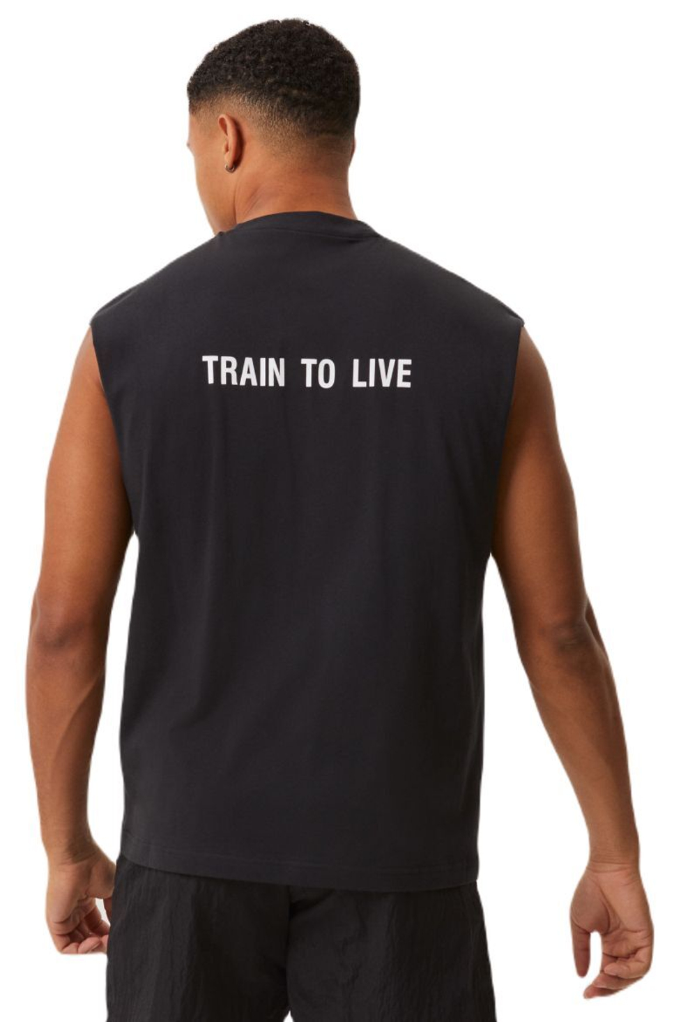 Мужская теннисная футболка Björn Borg Sleeveless T-Shirt - черный