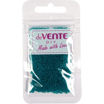 Бисер круглый "deVENTE. Frosted"  2 мм, 10гр, стекло, полупрозр., бирюзовый