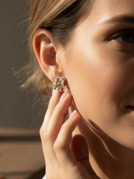 Серьги -гвоздики Цветочная симфония