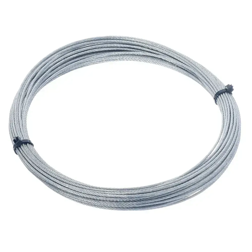 Трос Стройметиз стальной 2 мм, DIN 3055, цинк, 5м