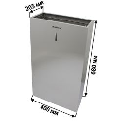 Урна для мусора подвесная GBW-50M (нерж)