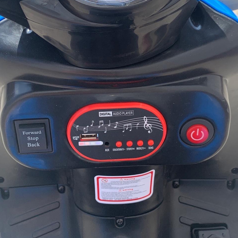 Детский 3-х колесный мотоцикл синий