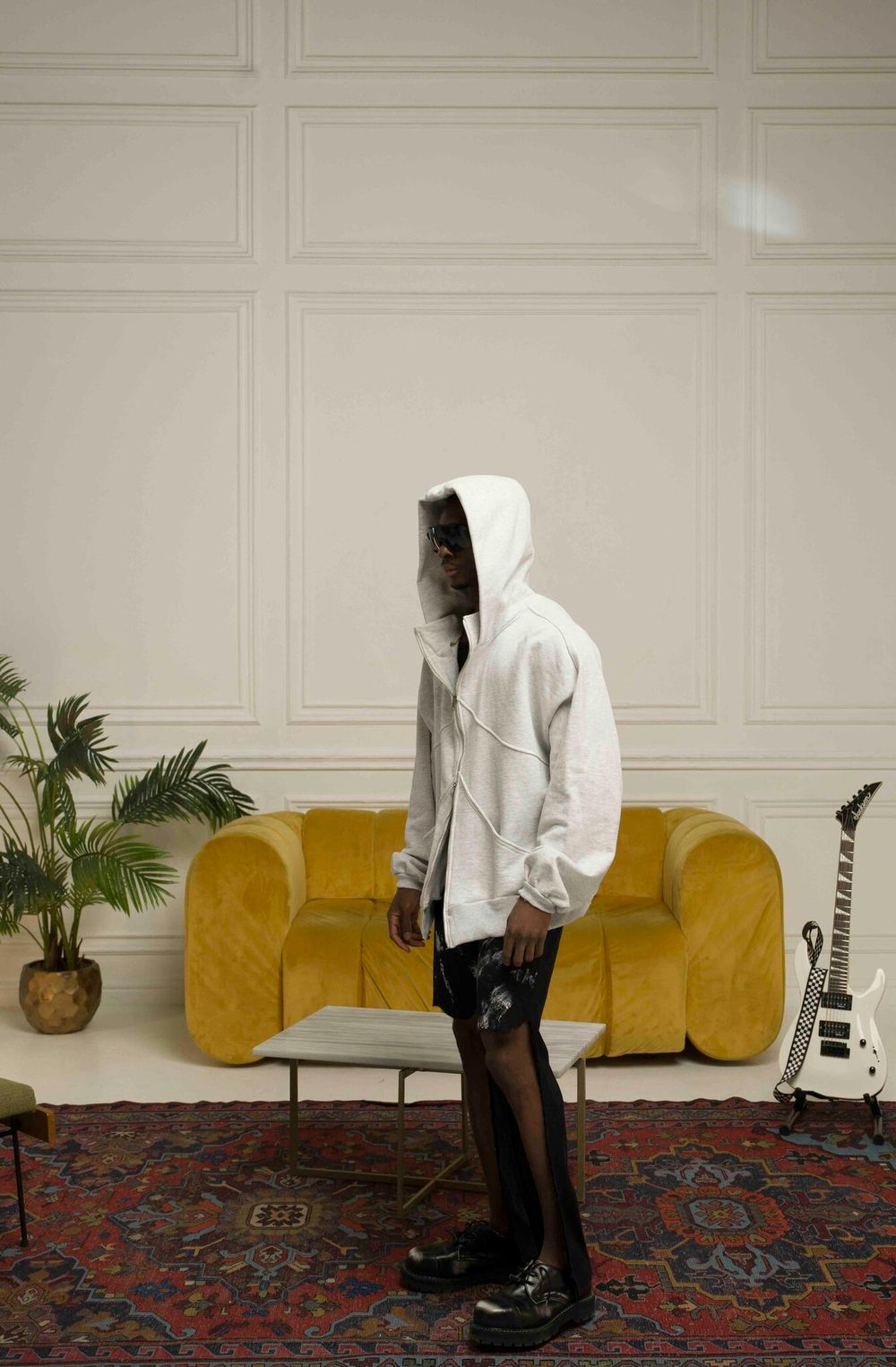 Худи Parfet Zip White Gray LPS светло-серый