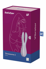Клиторальный вибромассажер Satisfyer Threesome 2, 14 см, 3 гибких пальчика