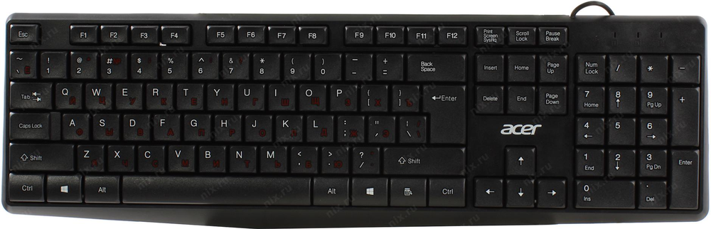 Клавиатура + мышь Acer OMW141 клав:черный мышь:черный USB (ZL.MCEEE.01M)