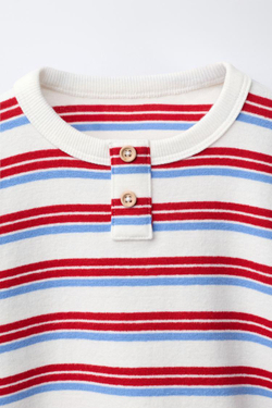 ZARA ПИЖАМА В ПОЛОСКУ, ЭКРЮ