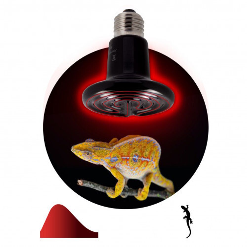 Инфракрасная лампа ЭРА ЭРА FITO-150W-НQ керамическая серии CeramiHeat модель RX для брудера, рептилий 150 Вт Е27