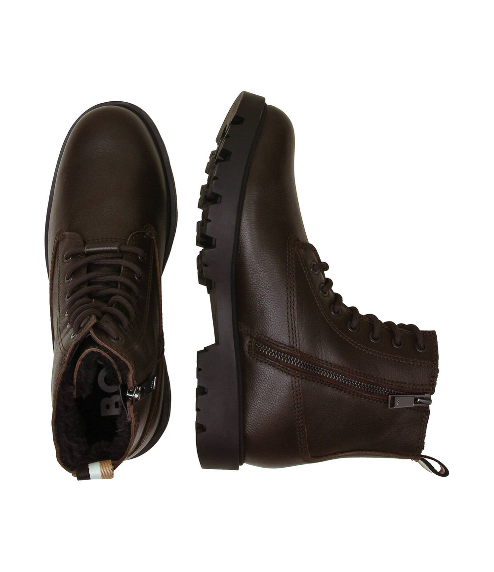 Кожаные трапперы adley BOSS BLACK - коричневый(50503557)