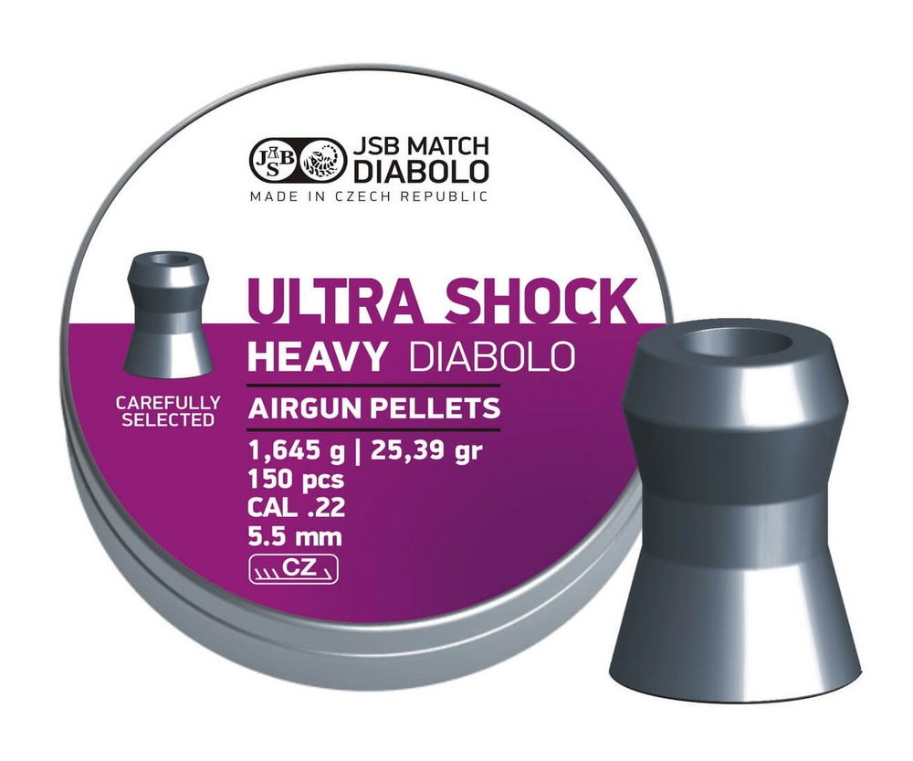 Пуля пневм. 5,5 JSB Diabolo Heavy Ultra Shock, 1,645г, 500 шт/бан