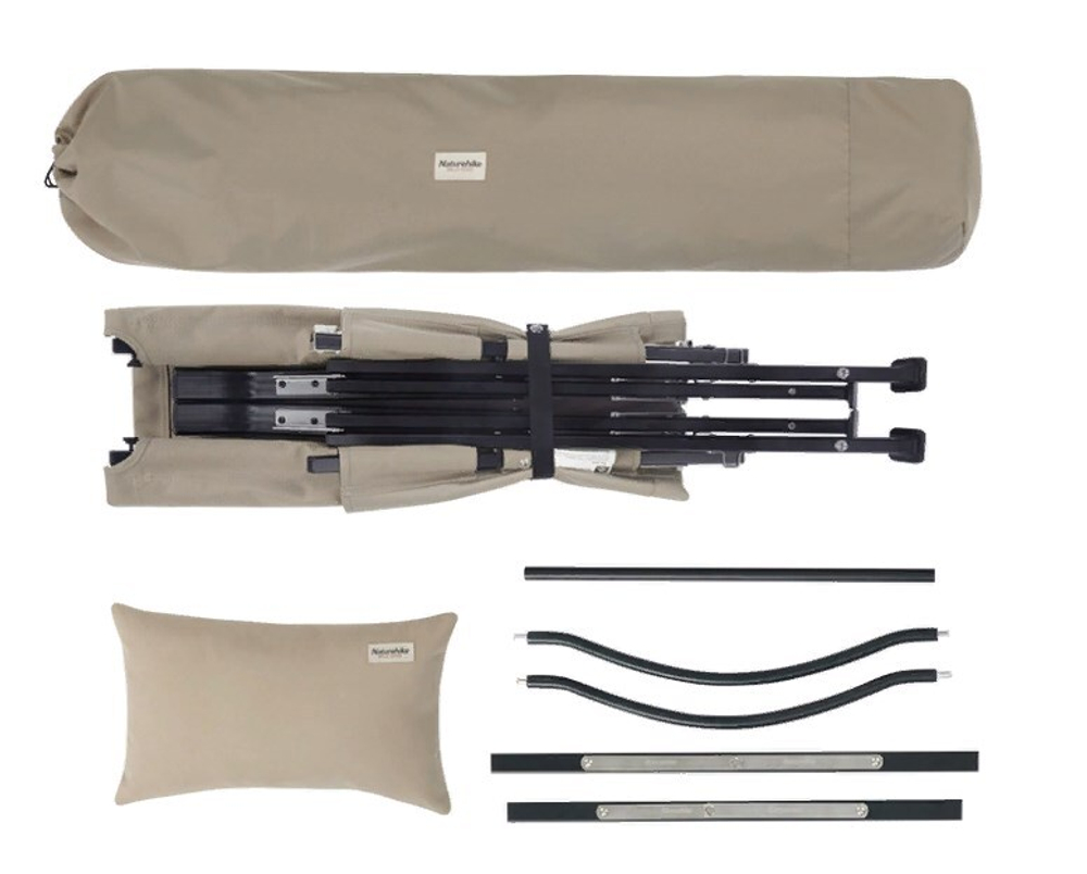 Кресло туристическое Naturehike TY10, складное, хаки, до 120 кг