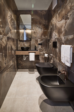 Смеситель для биде Gessi Anello, на 1 отверстие, донный клапан, цвет Copper Brushed PVD