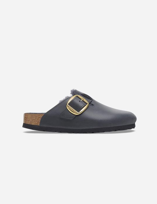 Birkenstock Boston Big Buckle Shearling Clogs 