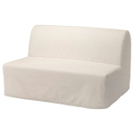 2-местный диван-кровать - IKEA LYCKSELE LÖVÅS/LOVAS/ЛИКСЕЛЕ ЛЕВОС ИКЕА, 87х100х142 см, бежевый