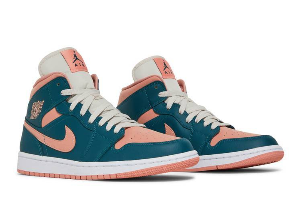 Кроссовки Jordan Air Jordan 1 Mid "Dark Teal Green" (Женская размерная сетка)