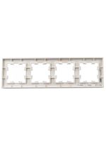 BRITE Рамка 4-местная РУ-4-2-Бр стекло розовый матовый IEK