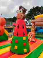 Коммерческий надувной батут «Сафари Ультра», 15*10*7,5 м