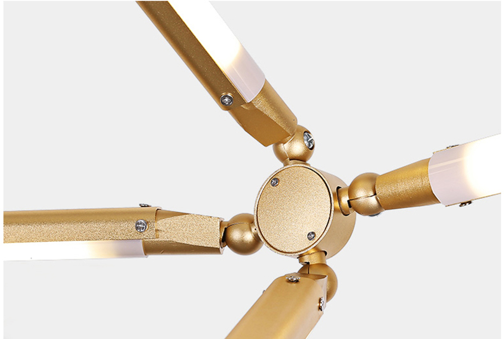 Ceiling design lamp  Shy by Bec Brittain (9 hands,  vertical)