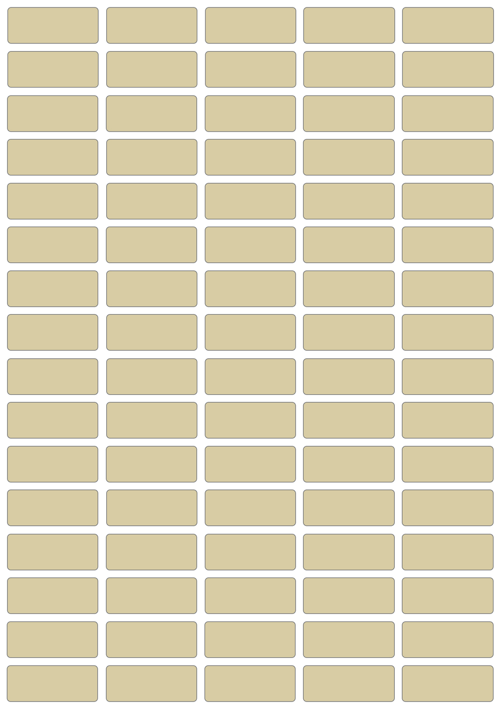 Виниловые наклейки для маркировки Policomprint М8, 25х10 мм. 80 шт.