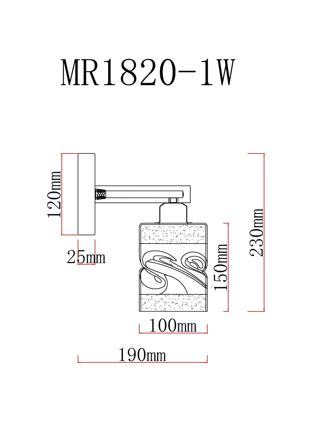 Бра MyFar Olivia MR1820-1W