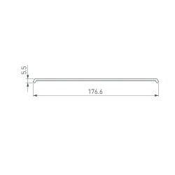 Экран ARH-POWER-W180-2000 OPAL (Arlight, Пластик) 027922