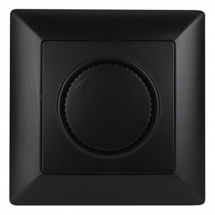 4-401-05 Intro Светорегулятор поворотный, 600Вт 230В, СУ, Solo, антрацит