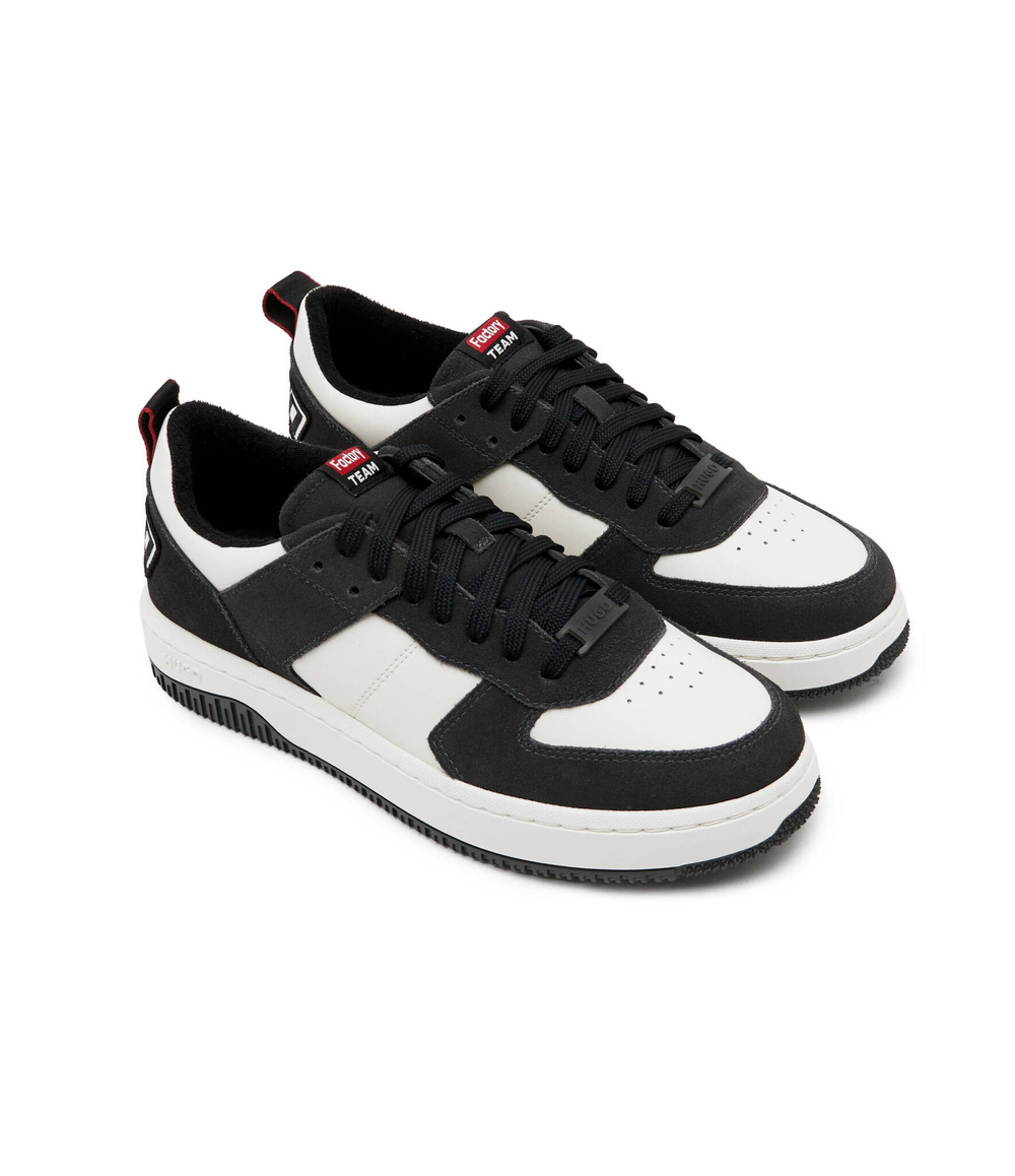 Кожаные кроссовки kilian_tenn_rdcp HUGO - черный(50513294)